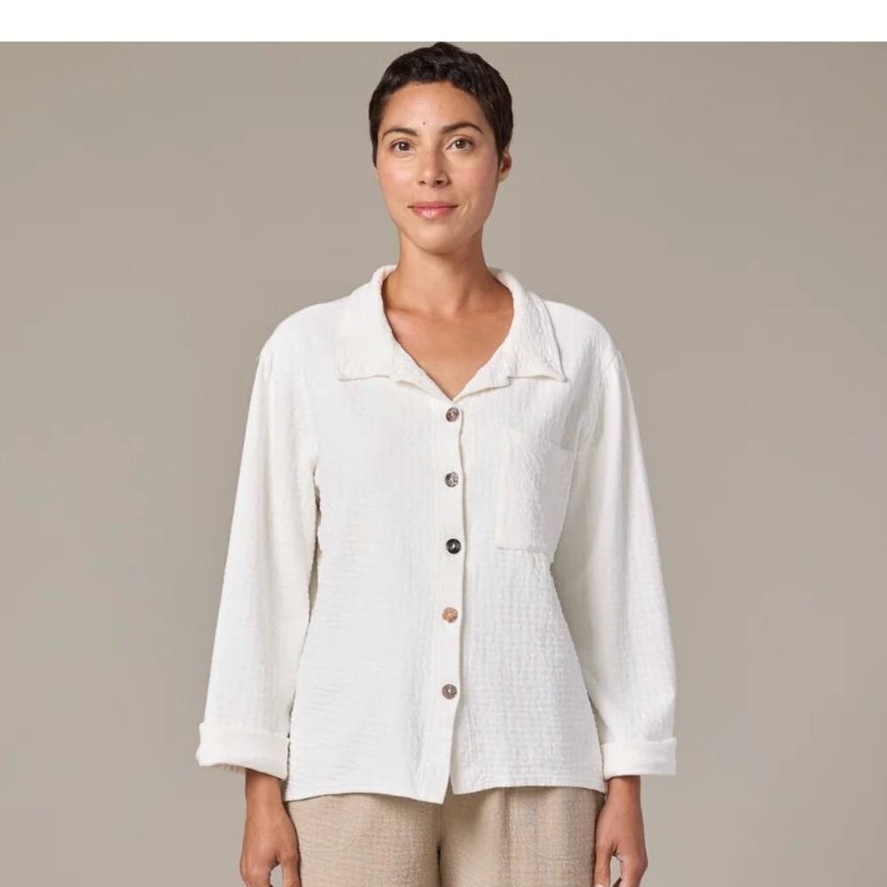 CUT LOOSE Pucker Doublecloth Crop Jacket - 2248935 - Laundered - Medium